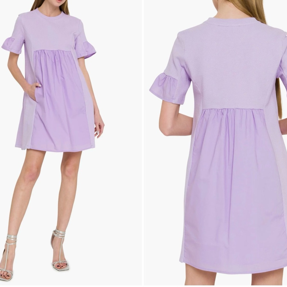 English Factory Solid Minidress
